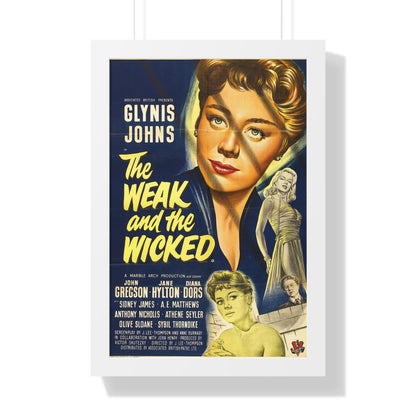 THE WEAK AND THE WICKED (2) 1954 - Framed Movie Poster-16″ x 24″-The Sticker Space