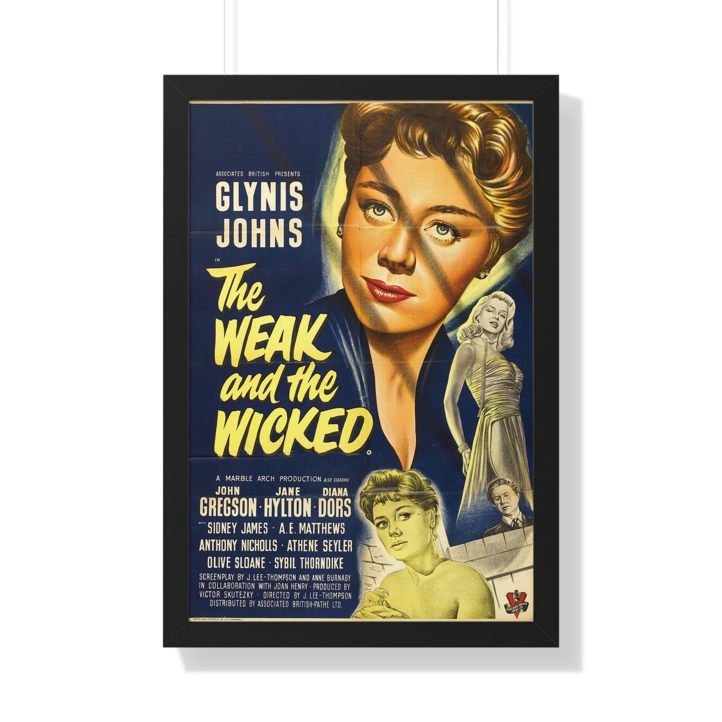 THE WEAK AND THE WICKED (2) 1954 - Framed Movie Poster-20" x 30"-The Sticker Space