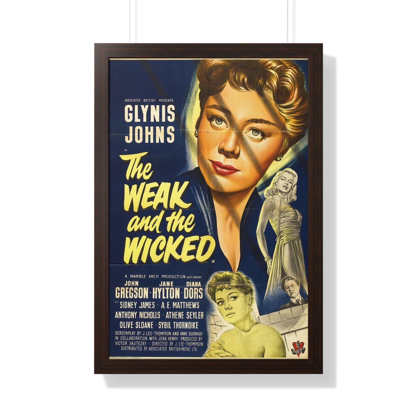 THE WEAK AND THE WICKED (2) 1954 - Framed Movie Poster-20" x 30"-The Sticker Space