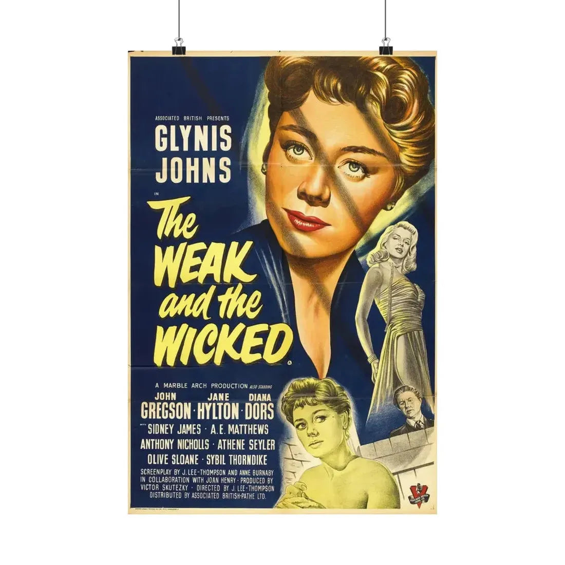 THE WEAK AND THE WICKED (2) 1954 - Paper Movie Poster 16″ x 24″ Matte - The Sticker Space
