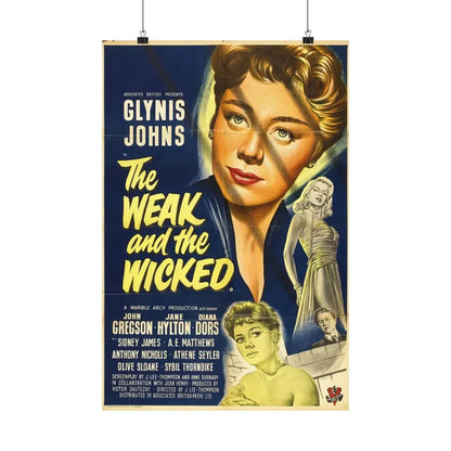 THE WEAK AND THE WICKED (2) 1954 - Paper Movie Poster 16″ x 24″ Matte - The Sticker Space