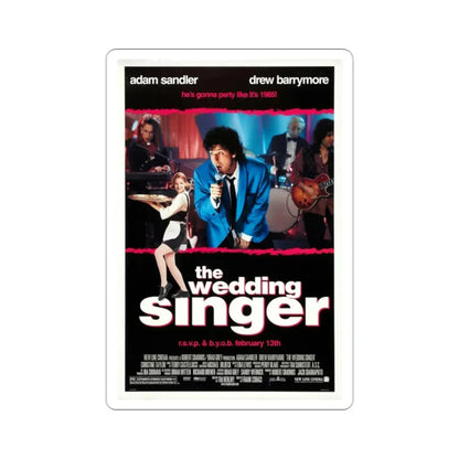 The Wedding Singer 1998 Movie Poster STICKER Vinyl Die-Cut Decal 2 Inch - The Sticker Space