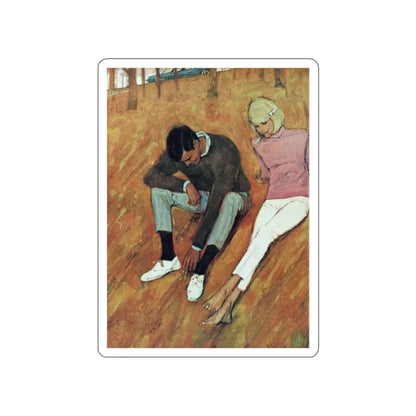 The Weekend, Chatelaine, August 1965 (Magazine Illustration) STICKER Vinyl Die-Cut Decal White Die-Cut 2 Inch - The Sticker Space