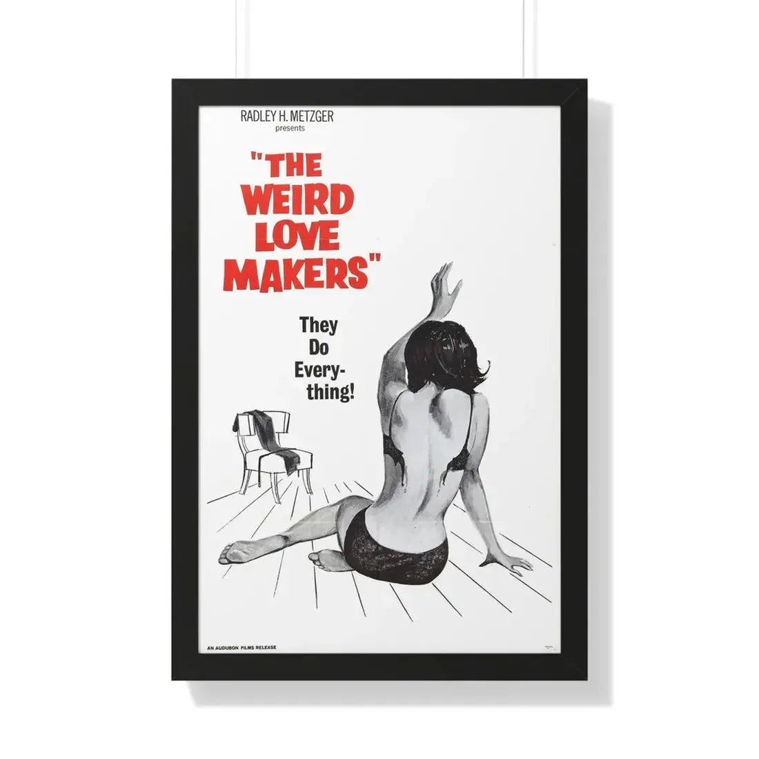 THE WEIRD LOVE MAKERS 1963 - Framed Movie Poster 20" x 30" Black - The Sticker Space