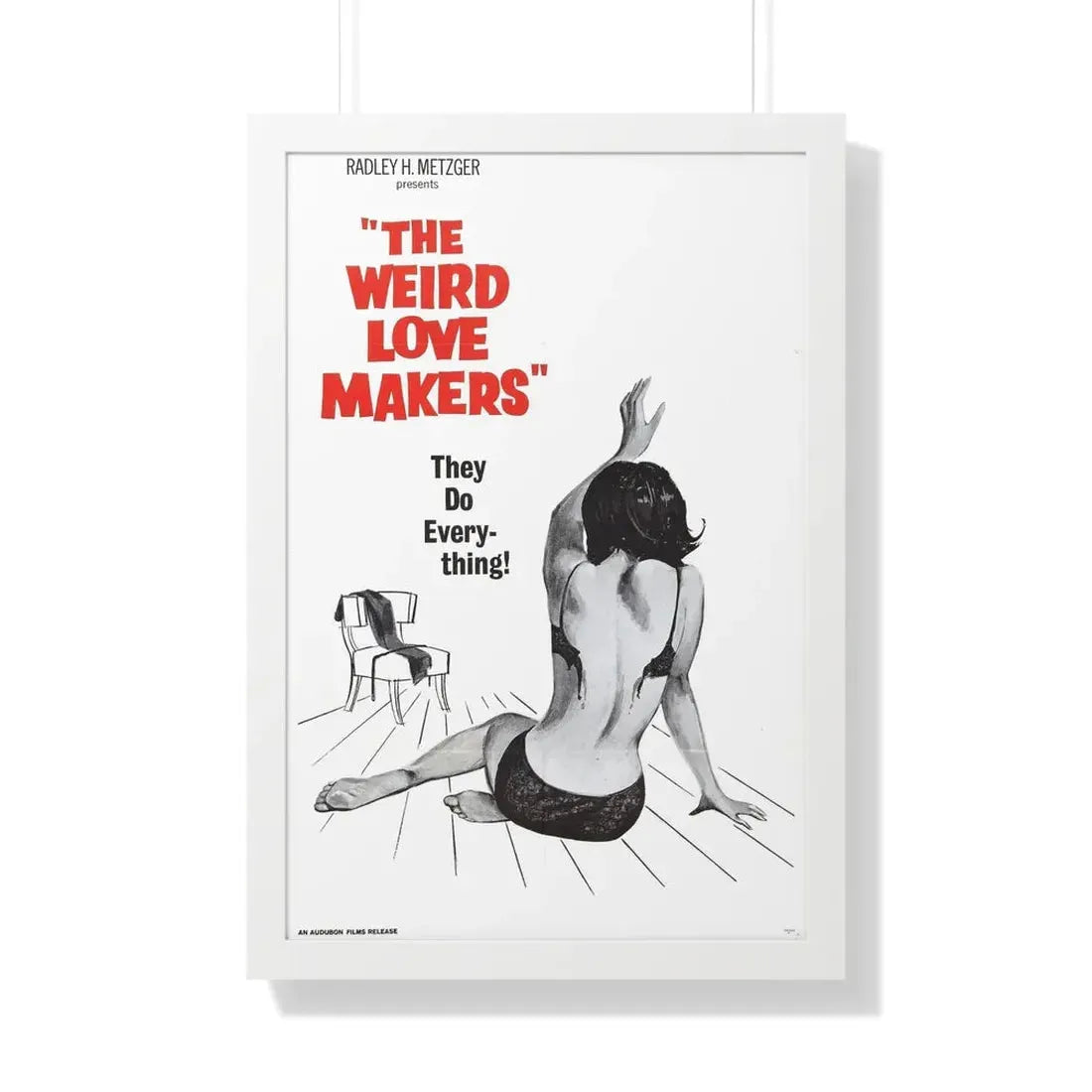 THE WEIRD LOVE MAKERS 1963 - Framed Movie Poster 20" x 30" White - The Sticker Space