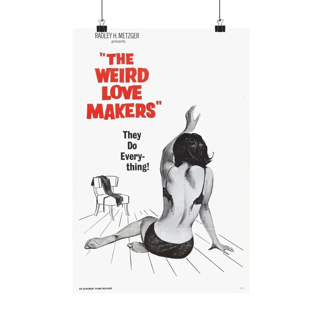 THE WEIRD LOVE MAKERS 1963 - Paper Movie Poster 12″ x 18″ Matte - The Sticker Space