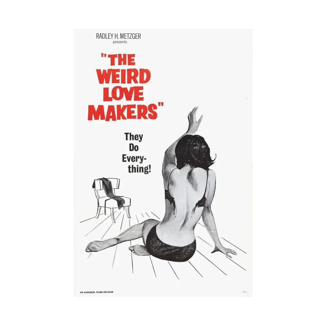 THE WEIRD LOVE MAKERS 1963 - Paper Movie Poster - The Sticker Space