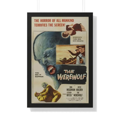 THE WEREWOLF 1956 - Framed Movie Poster 20" x 30" Black - The Sticker Space