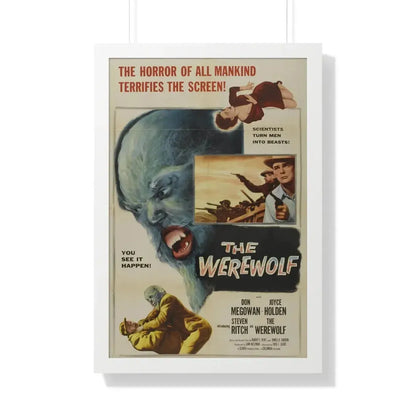 THE WEREWOLF 1956 - Framed Movie Poster 20" x 30" White - The Sticker Space