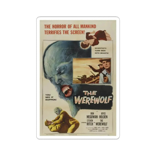 THE WEREWOLF 1956 Movie Poster - STICKER Vinyl Kiss-Cut Decal 2 Inch White - The Sticker Space