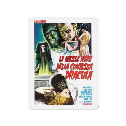 THE WEREWOLF VS THE VAMPIRE WOMAN (ITALIAN) 1971 Movie Poster - Refrigerator Magnet 2 Inch Die-Cut - The Sticker Space