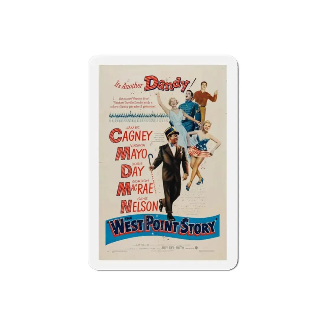 The West Point Story 1950 Movie Poster Refrigerator Magnet 2 Inch - The Sticker Space
