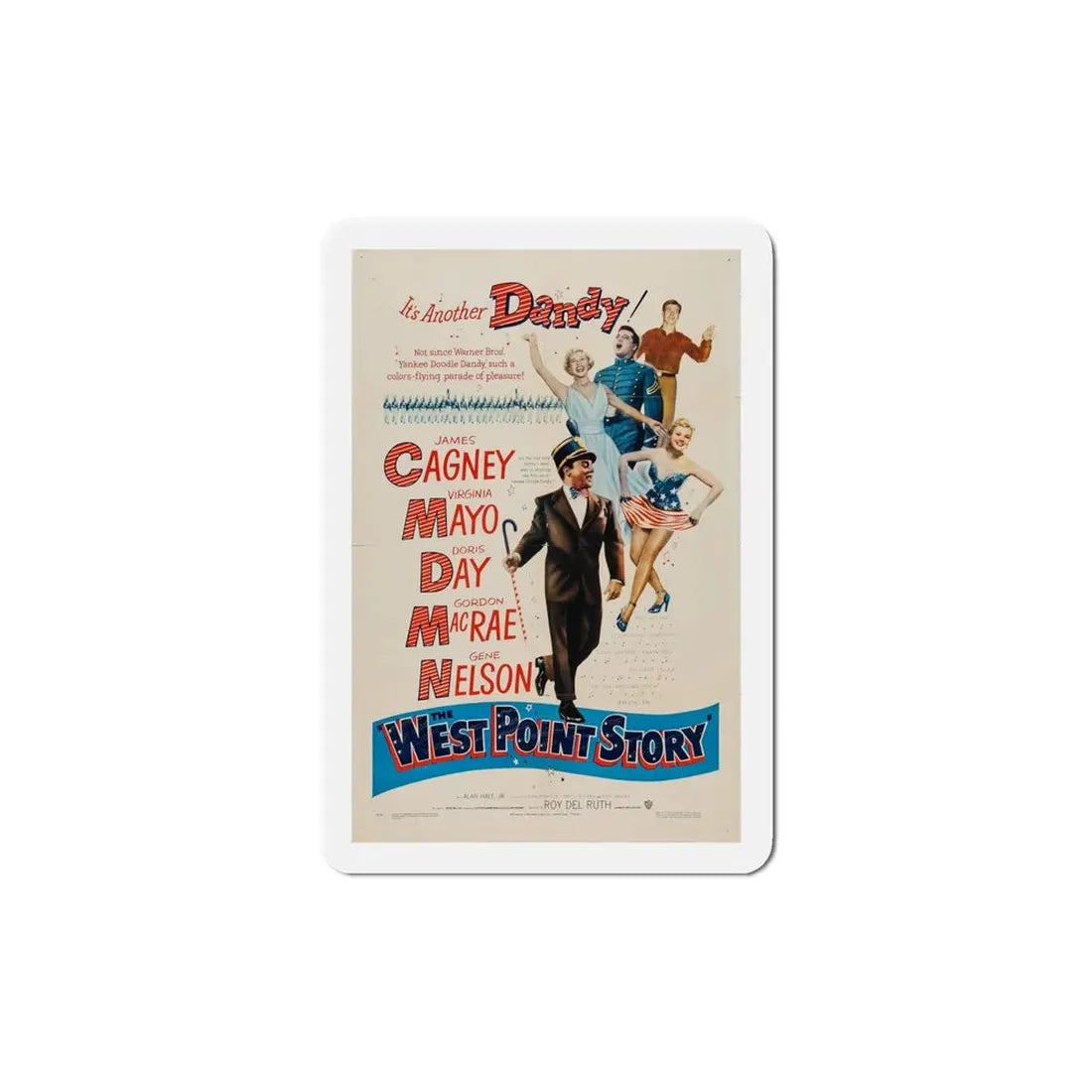 The West Point Story 1950 Movie Poster Refrigerator Magnet 6 Inch - The Sticker Space