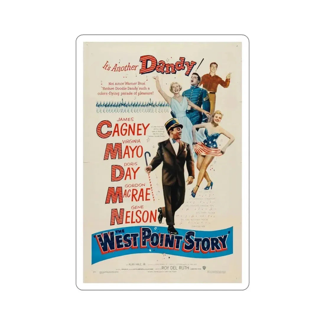 The West Point Story 1950 Movie Poster STICKER Vinyl Die-Cut Decal 3 Inch - The Sticker Space