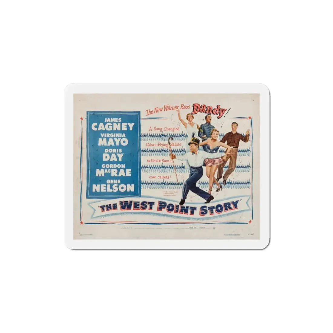 The West Point Story 1950 v2 Movie Poster Refrigerator Magnet 3 Inch - The Sticker Space