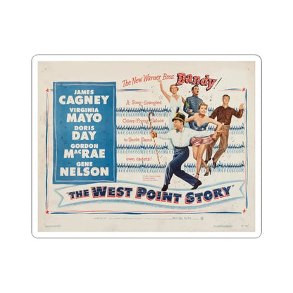 The West Point Story 1950 v2 Movie Poster - STICKER Vinyl Kiss-Cut Decal 4 Inch White - The Sticker Space