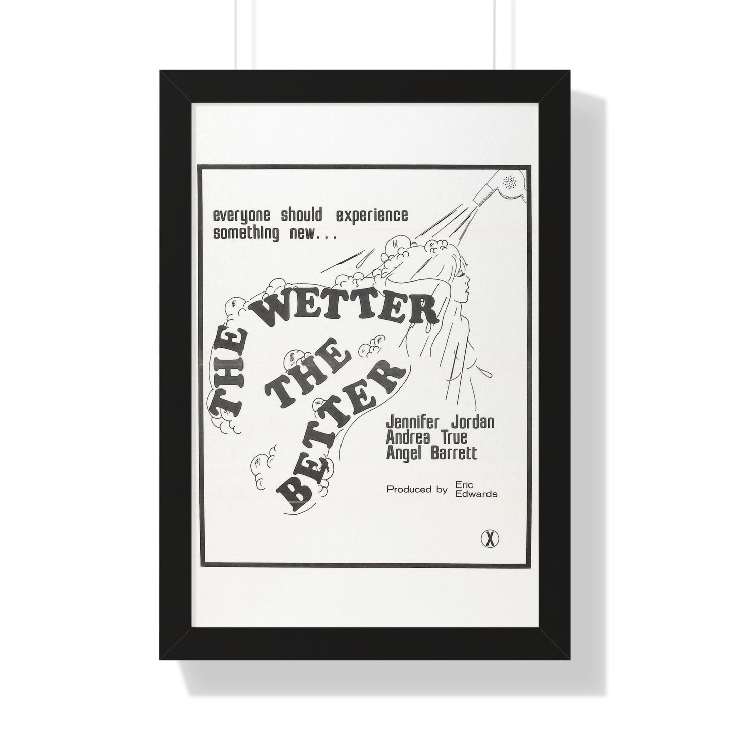 THE WETTER THE BETTER 1975 - Framed Movie Poster-16″ x 24″-The Sticker Space