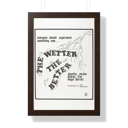 THE WETTER THE BETTER 1975 - Framed Movie Poster-16″ x 24″-The Sticker Space