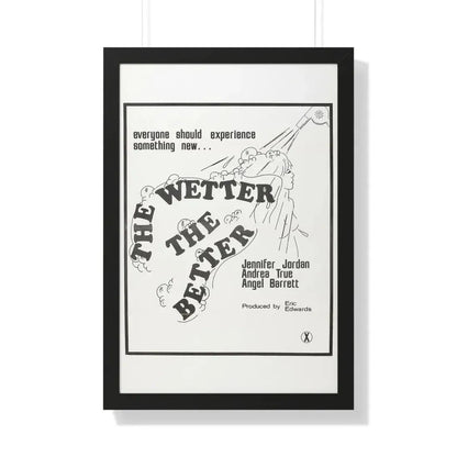THE WETTER THE BETTER 1975 - Framed Movie Poster 20" x 30" Black - The Sticker Space