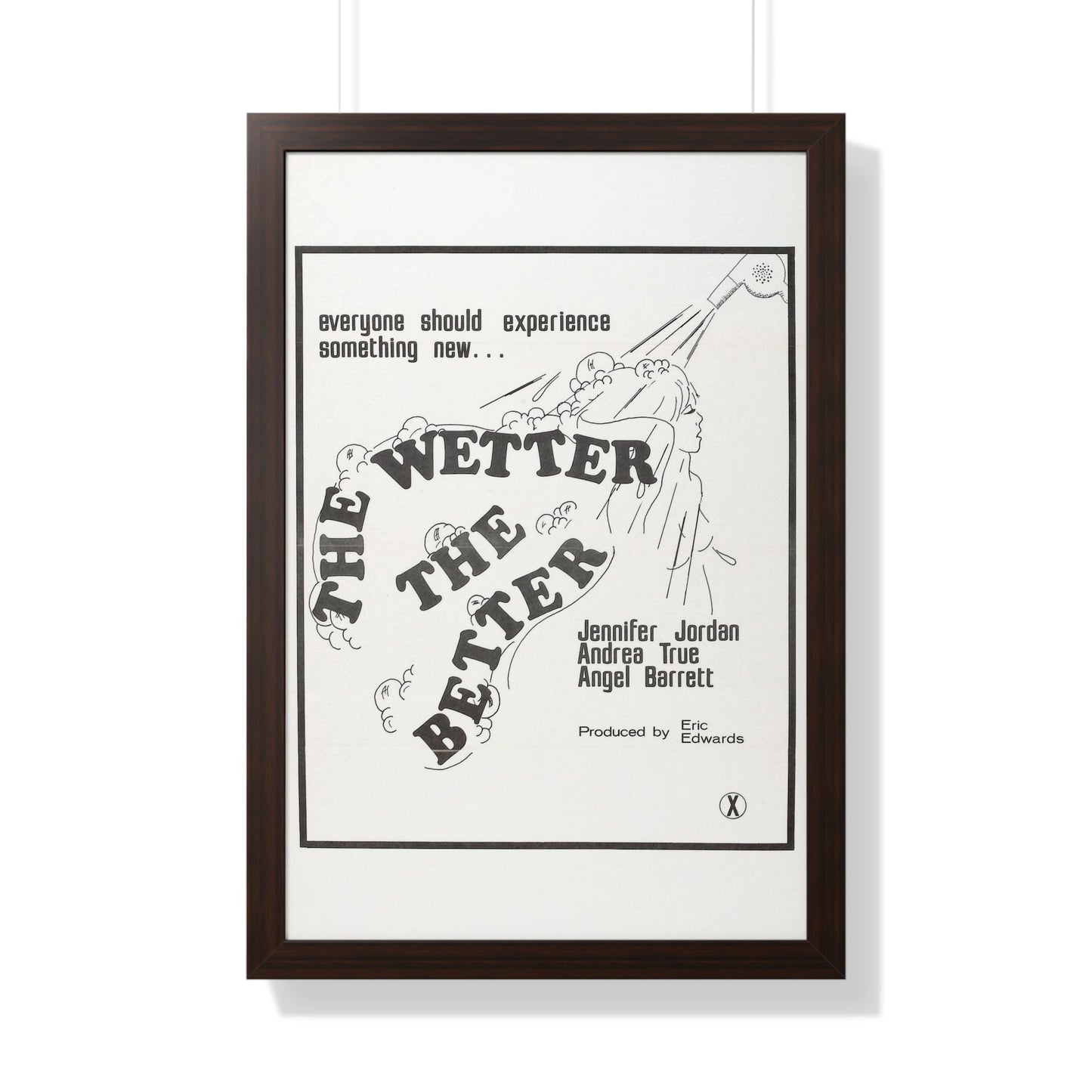 THE WETTER THE BETTER 1975 - Framed Movie Poster-20" x 30"-The Sticker Space