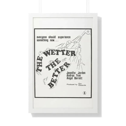 THE WETTER THE BETTER 1975 - Framed Movie Poster 20" x 30" White - The Sticker Space