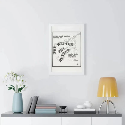 THE WETTER THE BETTER 1975 - Framed Movie Poster - The Sticker Space