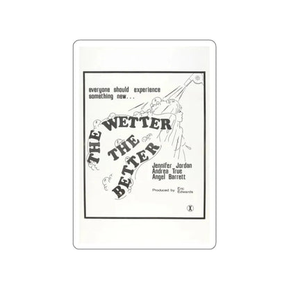 THE WETTER THE BETTER 1975 Movie Poster STICKER Vinyl Die-Cut Decal 2 Inch - The Sticker Space