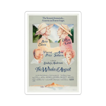 The Whales of August 1987 Movie Poster STICKER Vinyl Die-Cut Decal 3 Inch - The Sticker Space