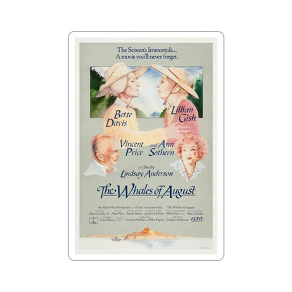 The Whales of August 1987 Movie Poster STICKER Vinyl Die-Cut Decal 4 Inch - The Sticker Space