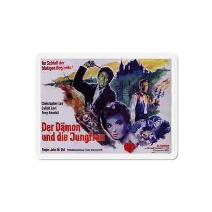 THE WHIP AND THE BODY (GERMAN) 1963 Movie Poster - Refrigerator Magnet 5 Inch Die-Cut - The Sticker Space