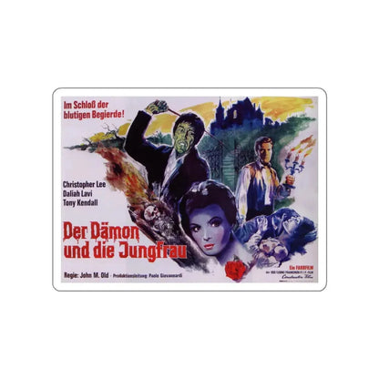 THE WHIP AND THE BODY (GERMAN) 1963 Movie Poster STICKER Vinyl Die-Cut Decal 6 Inch - The Sticker Space