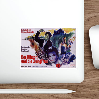 THE WHIP AND THE BODY (GERMAN) 1963 Movie Poster STICKER Vinyl Die-Cut Decal-The Sticker Space