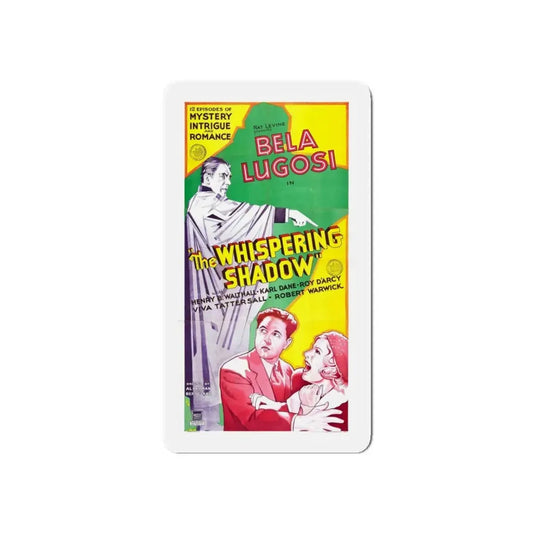 THE WHISPERING SHADOW 1933 Movie Poster - Refrigerator Magnet 6 Inch Die-Cut - The Sticker Space