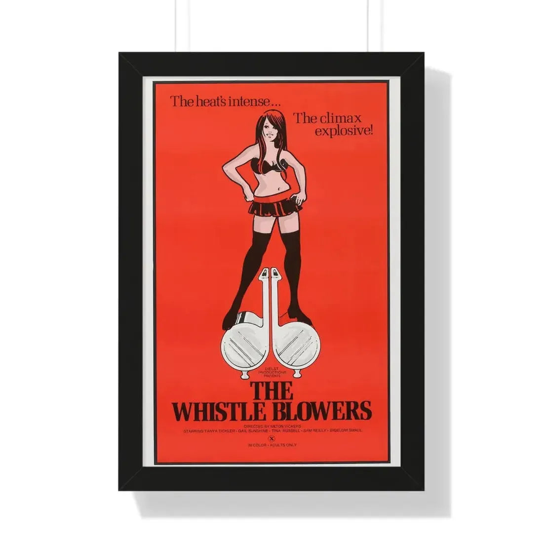 THE WHISTLE BLOWERS 1975 - Framed Movie Poster 16″ x 24″ Black - The Sticker Space