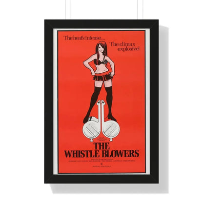 THE WHISTLE BLOWERS 1975 - Framed Movie Poster 16″ x 24″ Black - The Sticker Space