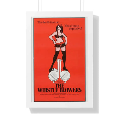THE WHISTLE BLOWERS 1975 - Framed Movie Poster 16″ x 24″ White - The Sticker Space