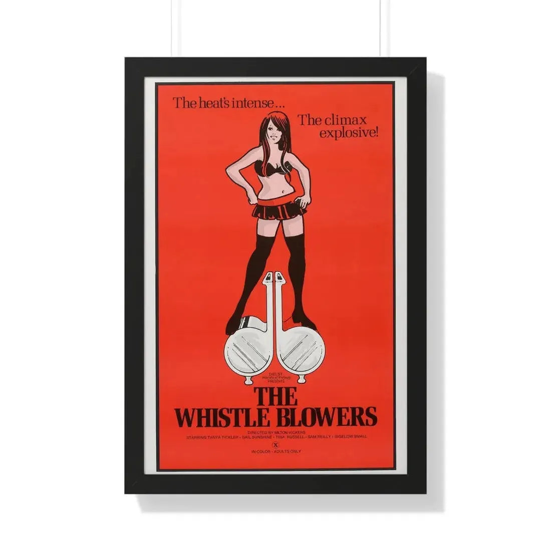 THE WHISTLE BLOWERS 1975 - Framed Movie Poster 20" x 30" Black - The Sticker Space