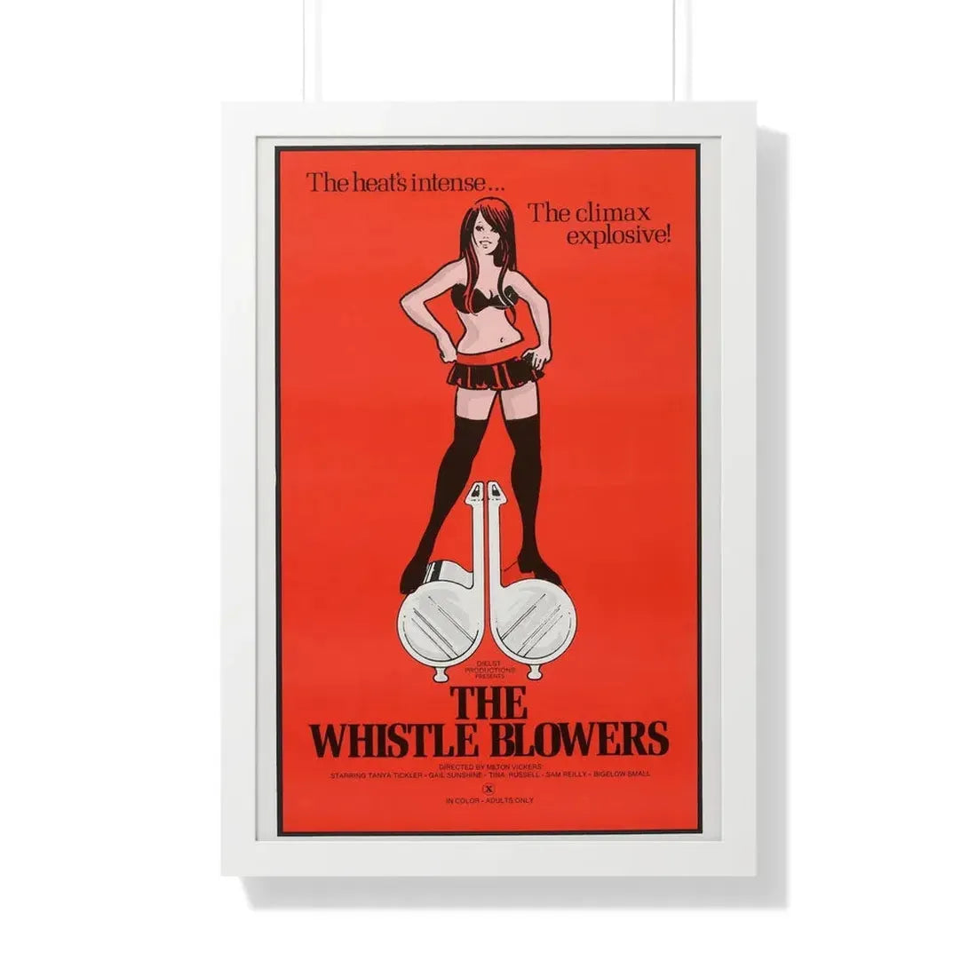 THE WHISTLE BLOWERS 1975 - Framed Movie Poster 20" x 30" White - The Sticker Space