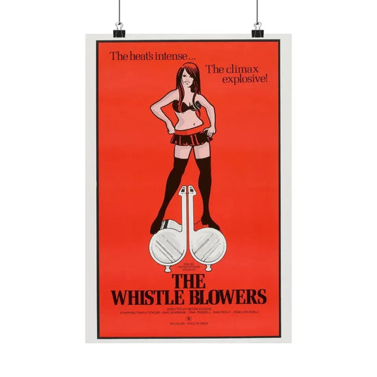 THE WHISTLE BLOWERS 1975 - Paper Movie Poster 12″ x 18″ Matte - The Sticker Space