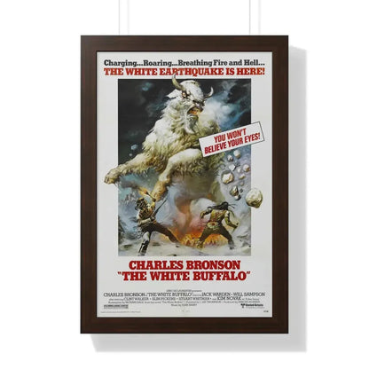 THE WHITE BUFFALO 1977 - Framed Movie Poster 16″ x 24″ Walnut - The Sticker Space