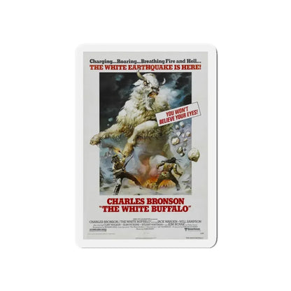 THE WHITE BUFFALO 1977 Movie Poster - Refrigerator Magnet 3 Inch Die-Cut - The Sticker Space