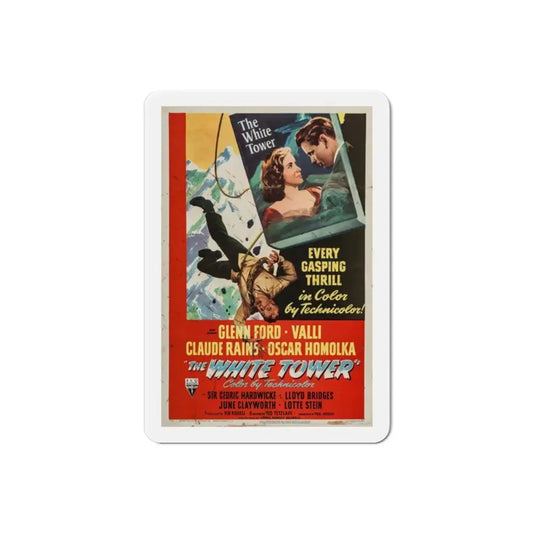 The White Tower 1950 Movie Poster Refrigerator Magnet 2 Inch - The Sticker Space