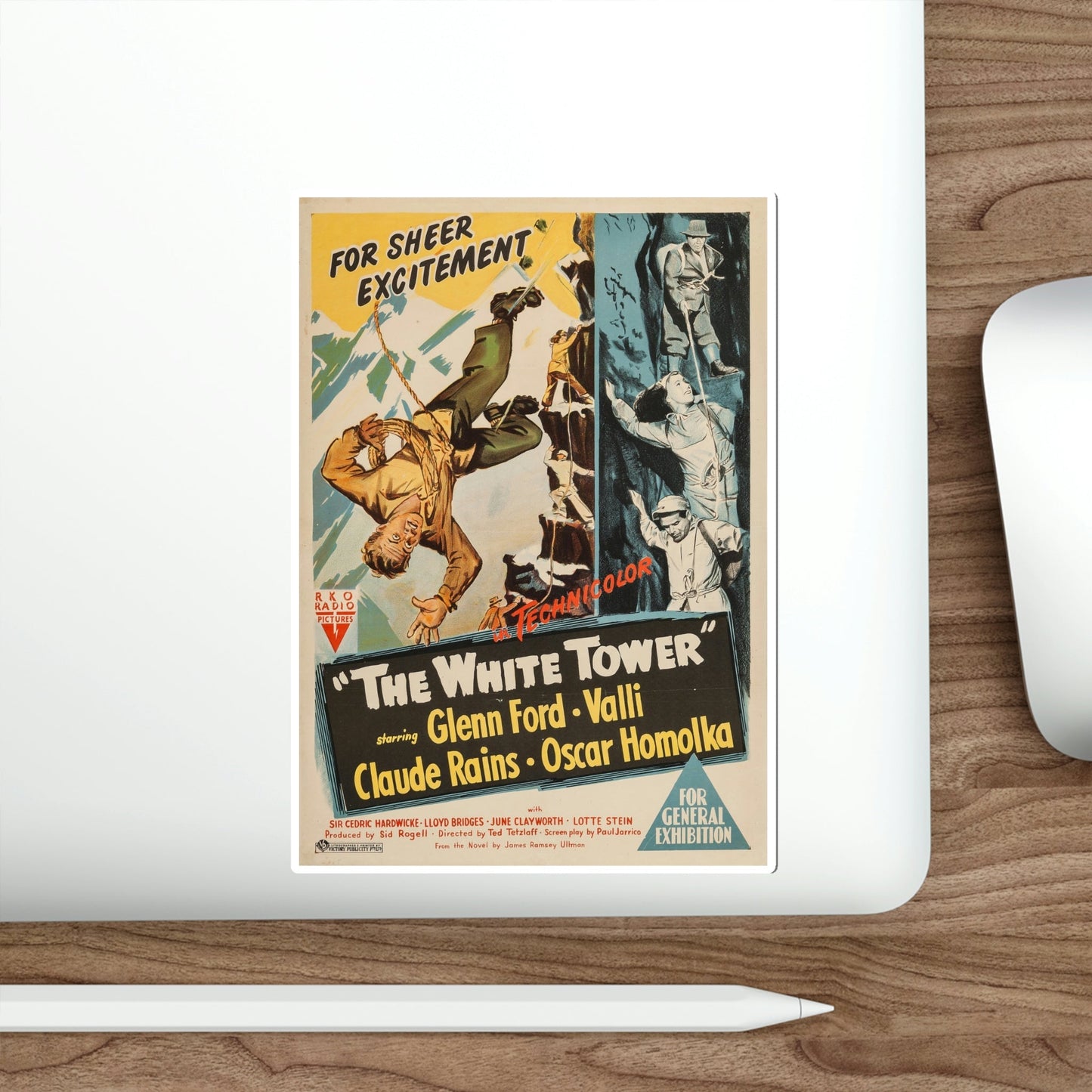 The White Tower 1950 v2 Movie Poster STICKER Vinyl Die-Cut Decal-The Sticker Space