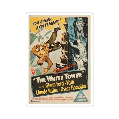 The White Tower 1950 v2 Movie Poster STICKER Vinyl Die-Cut Decal 3 Inch - The Sticker Space