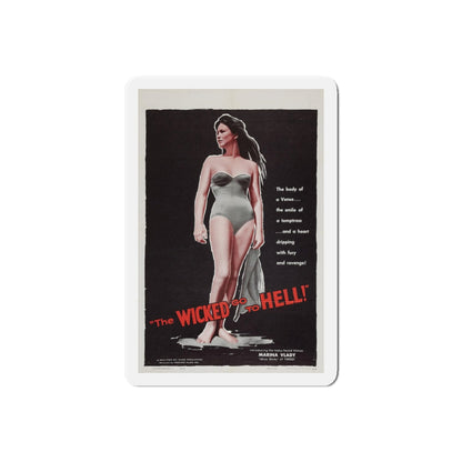 THE WICKED GO TO HELL 1955 Movie Poster - Refrigerator Magnet-6" × 6"-The Sticker Space