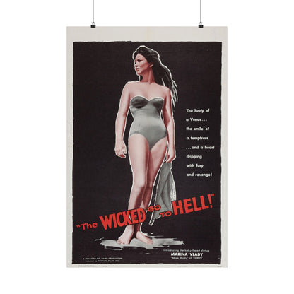 THE WICKED GO TO HELL 1955 - Paper Movie Poster-24″ x 36″-The Sticker Space