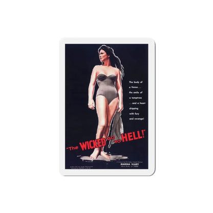 The Wicked Go to Hell 1961 Movie Poster Refrigerator Magnet 2 Inch - The Sticker Space