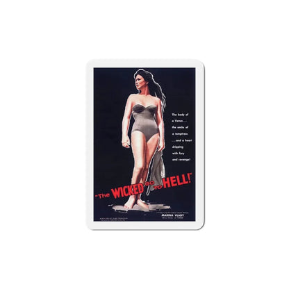 The Wicked Go to Hell 1961 Movie Poster Refrigerator Magnet 6 Inch - The Sticker Space