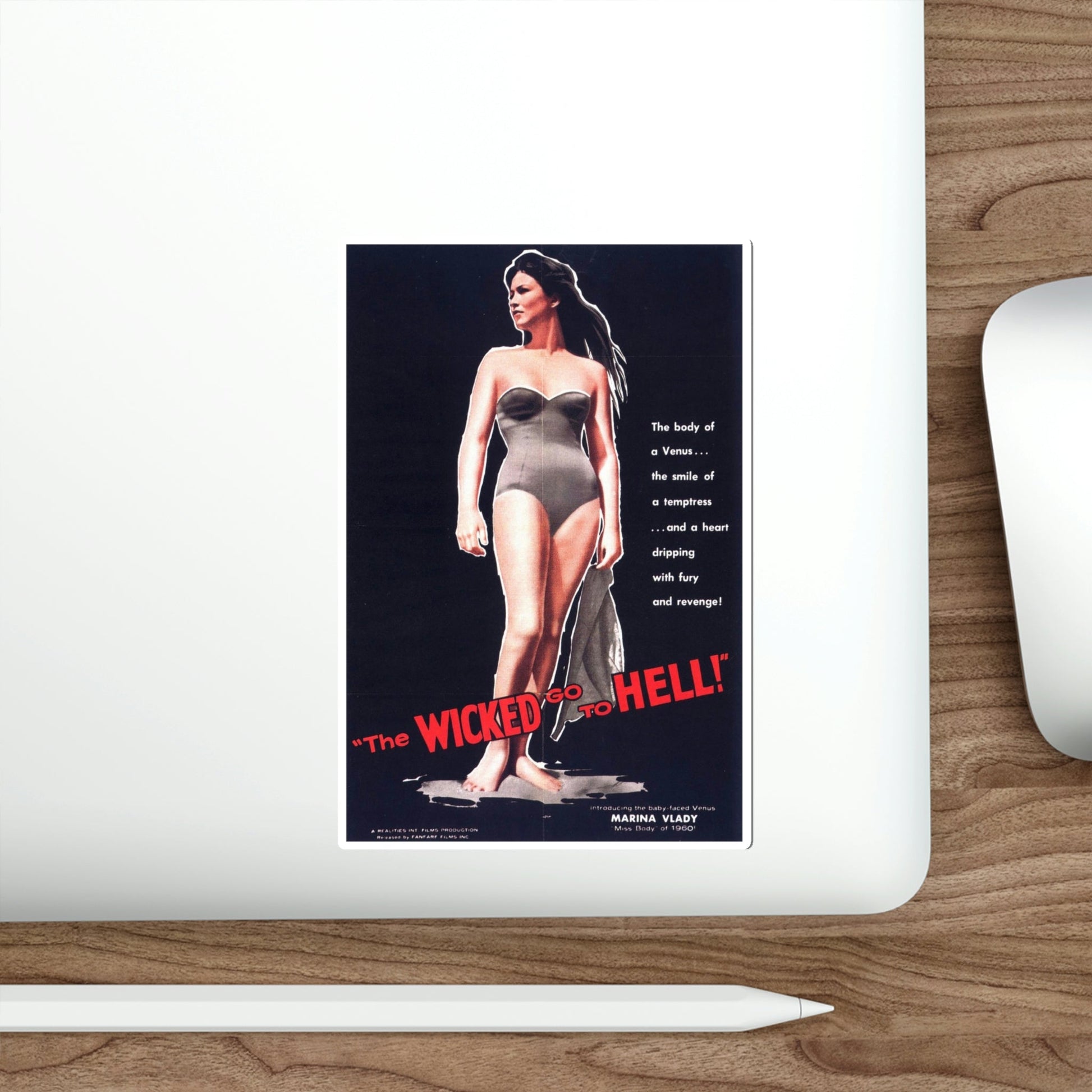 The Wicked Go to Hell 1961 Movie Poster STICKER Vinyl Die-Cut Decal-The Sticker Space