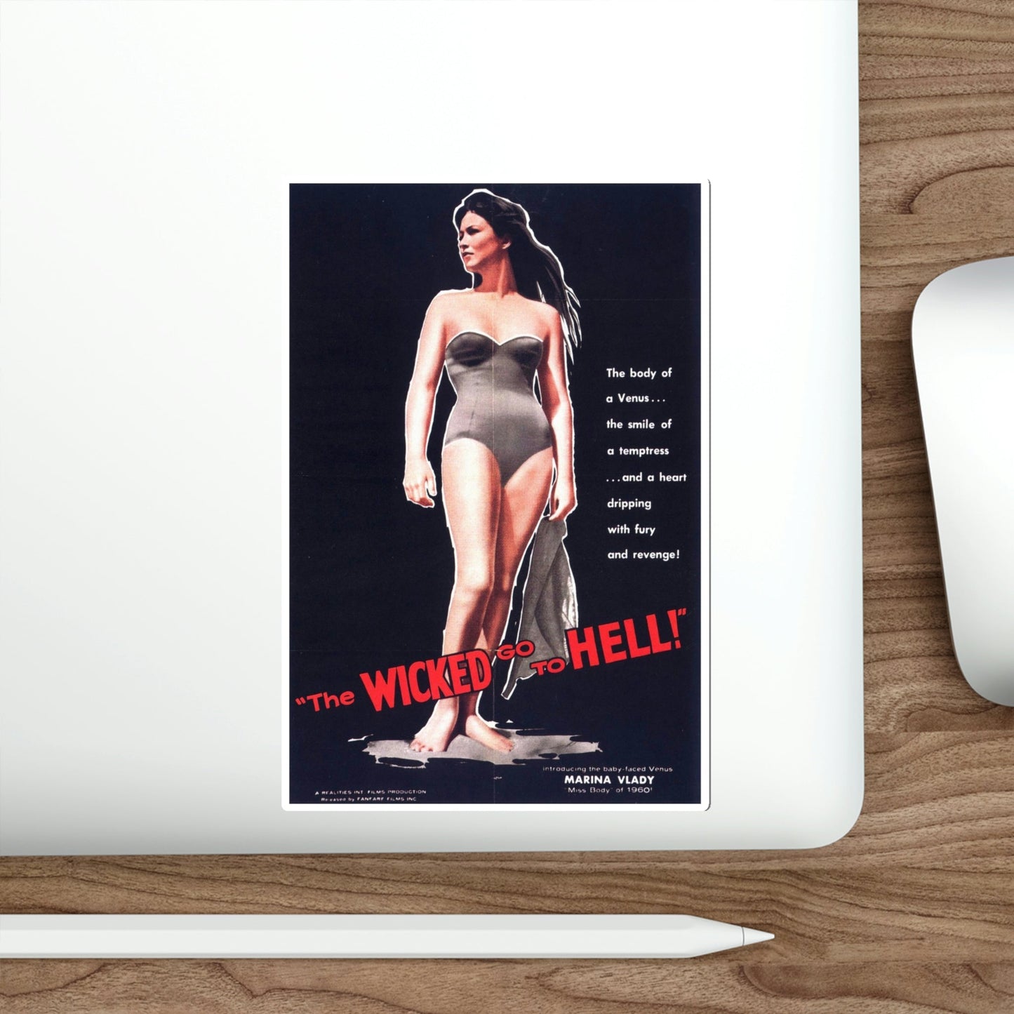 The Wicked Go to Hell 1961 Movie Poster STICKER Vinyl Die-Cut Decal-The Sticker Space